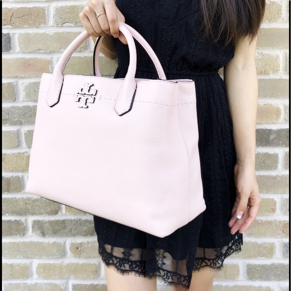 Tory Burch McGraw Leather Triple Compar Satchel - Picture 3 of 8